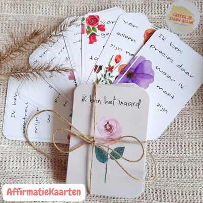 Affirmatiekaarten set