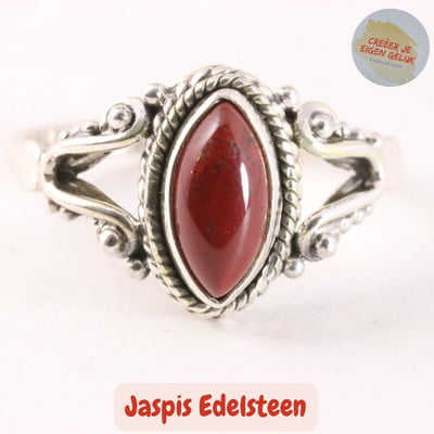 Jaspis edelsteen ring