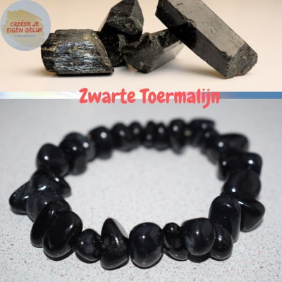 Zwarte Toermalijn armband 