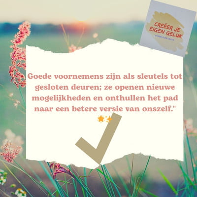 Goede voornemens!