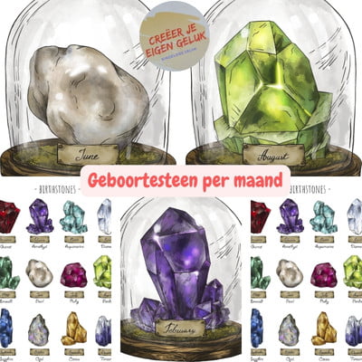 Geboortestenen per maand 