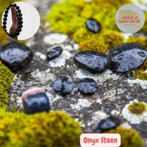 Onyx steen en armband