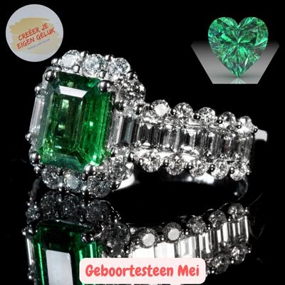 Geboortesteen Mei ring