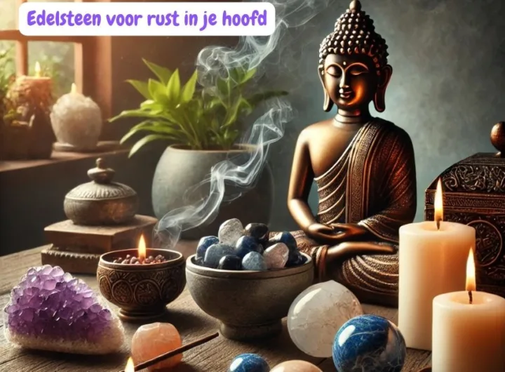 Edelsteen voor rust in je hoofd boedha