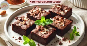 Koolhydraatarm toetje brownies