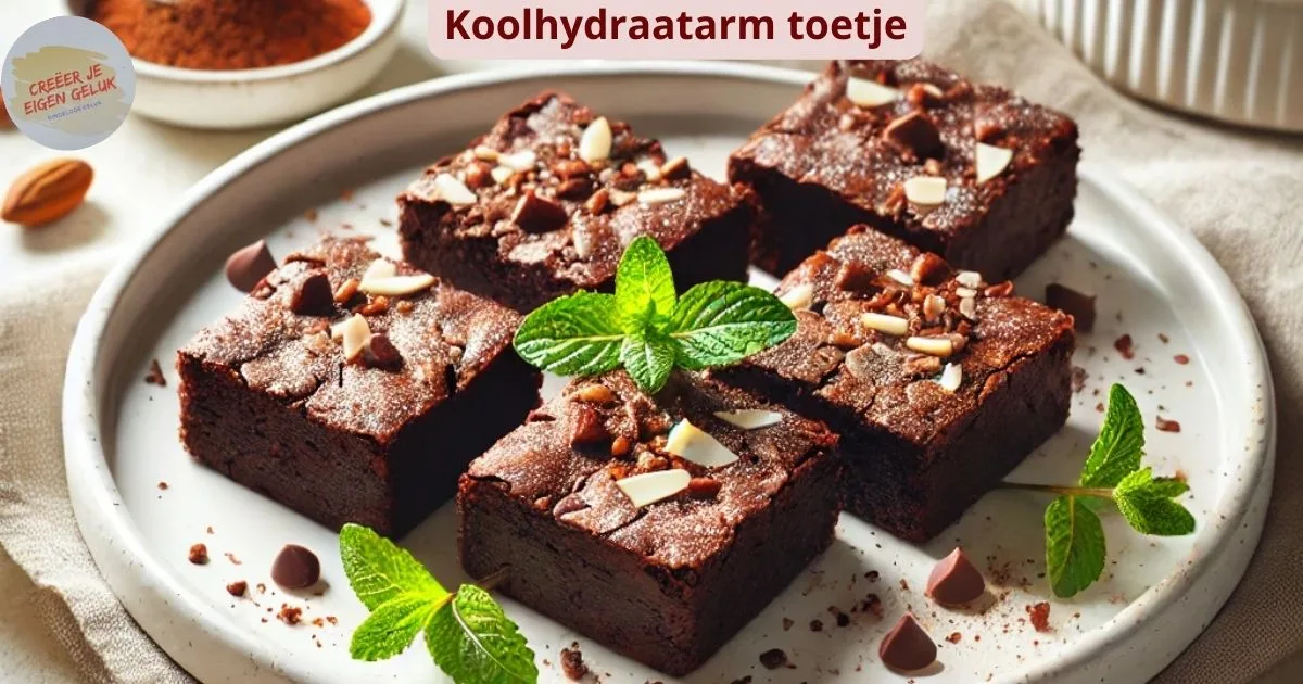 Koolhydraatarm toetje brownies